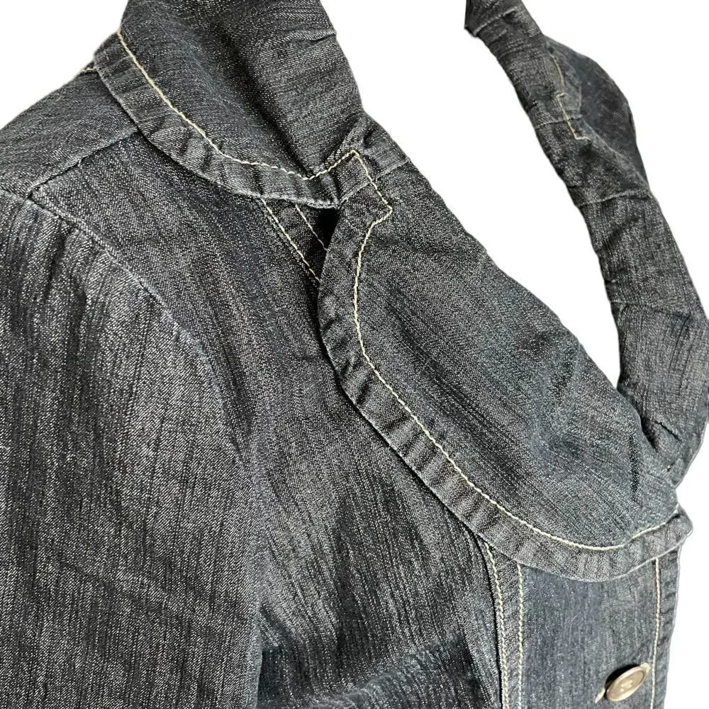 LONG Denim Coat - Picture 5 of 12